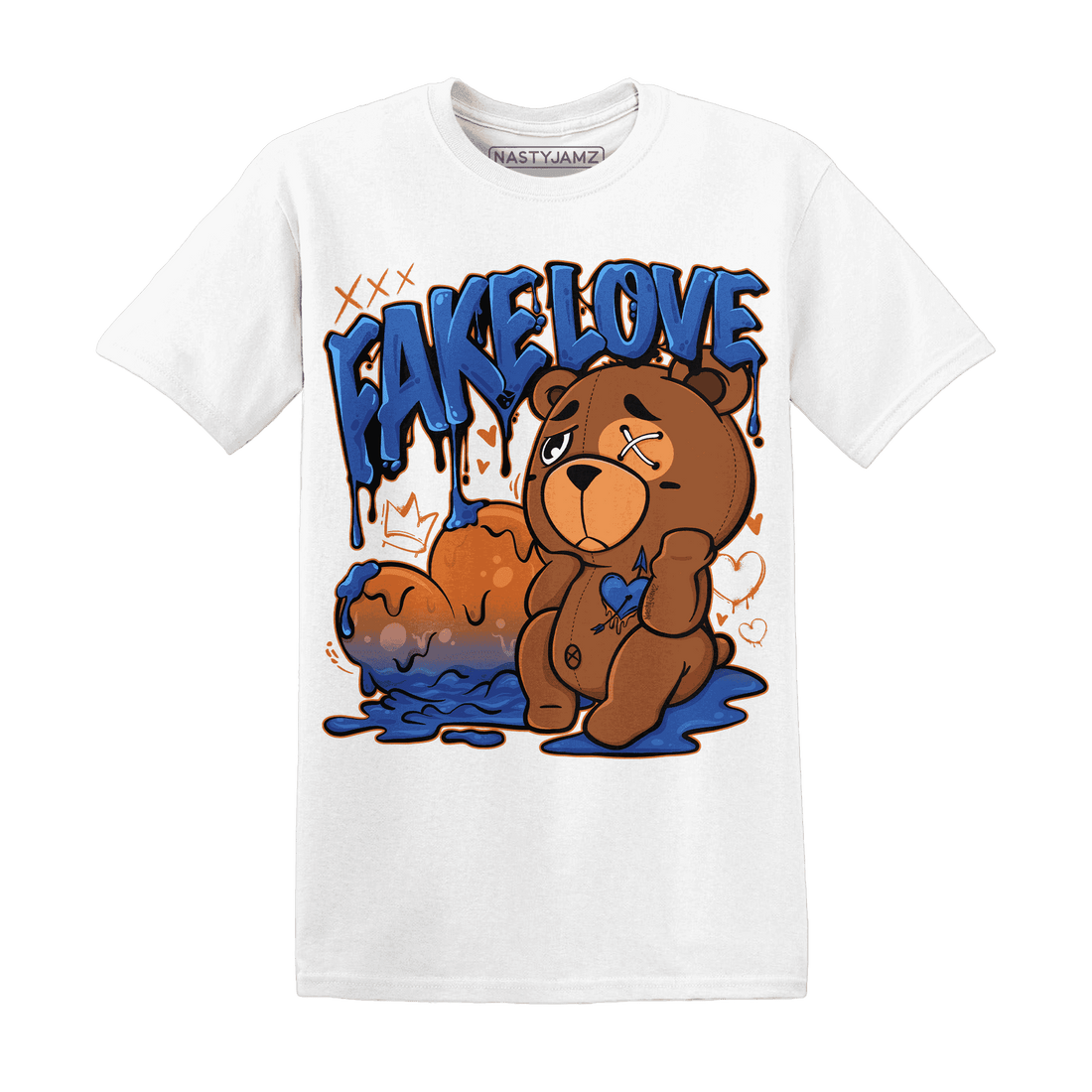 Dunk Low Knicks T Shirt Match Fake Love BER - NastyJamz