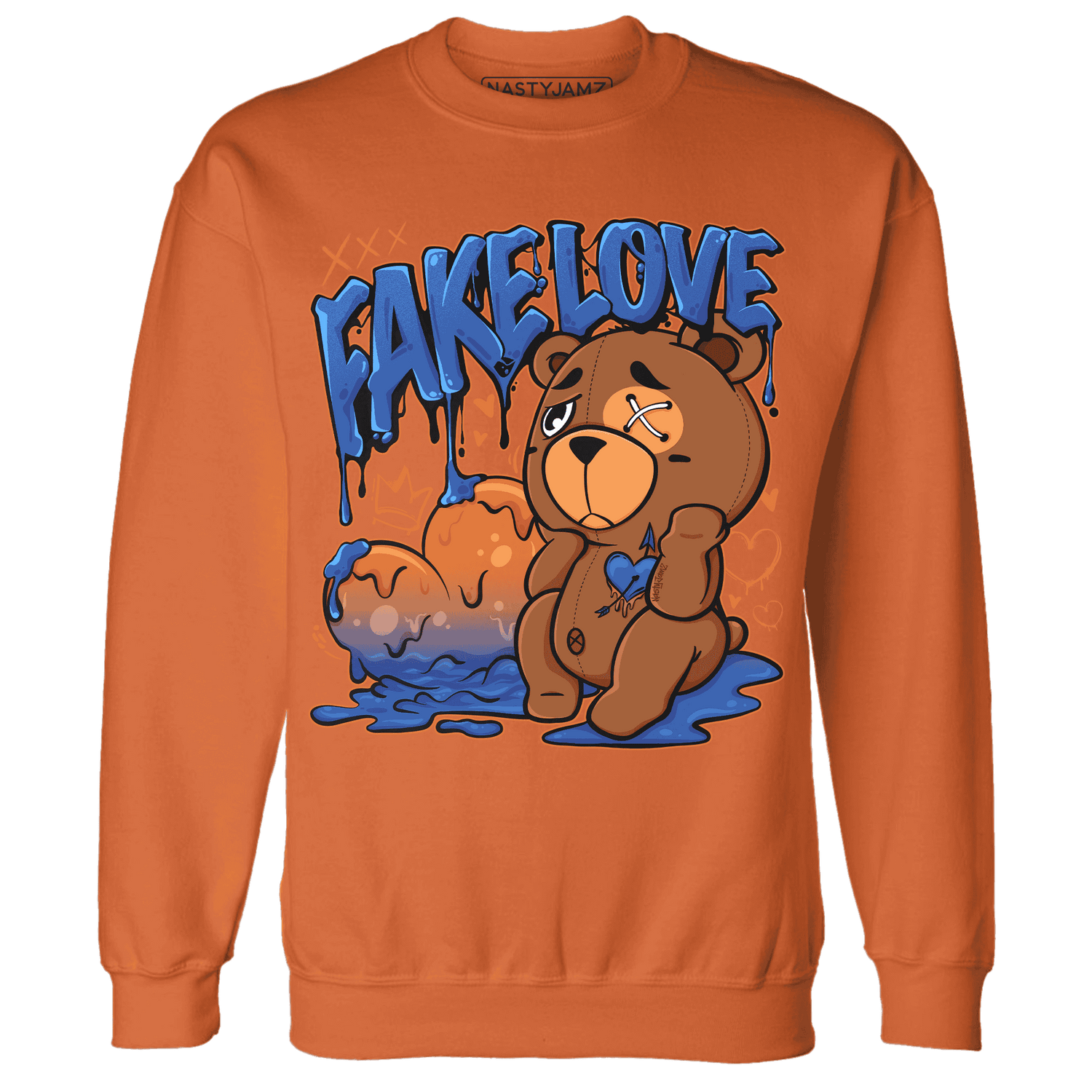 Dunk Low Knicks Sweatshirt Match Fake Love BER - NastyJamz