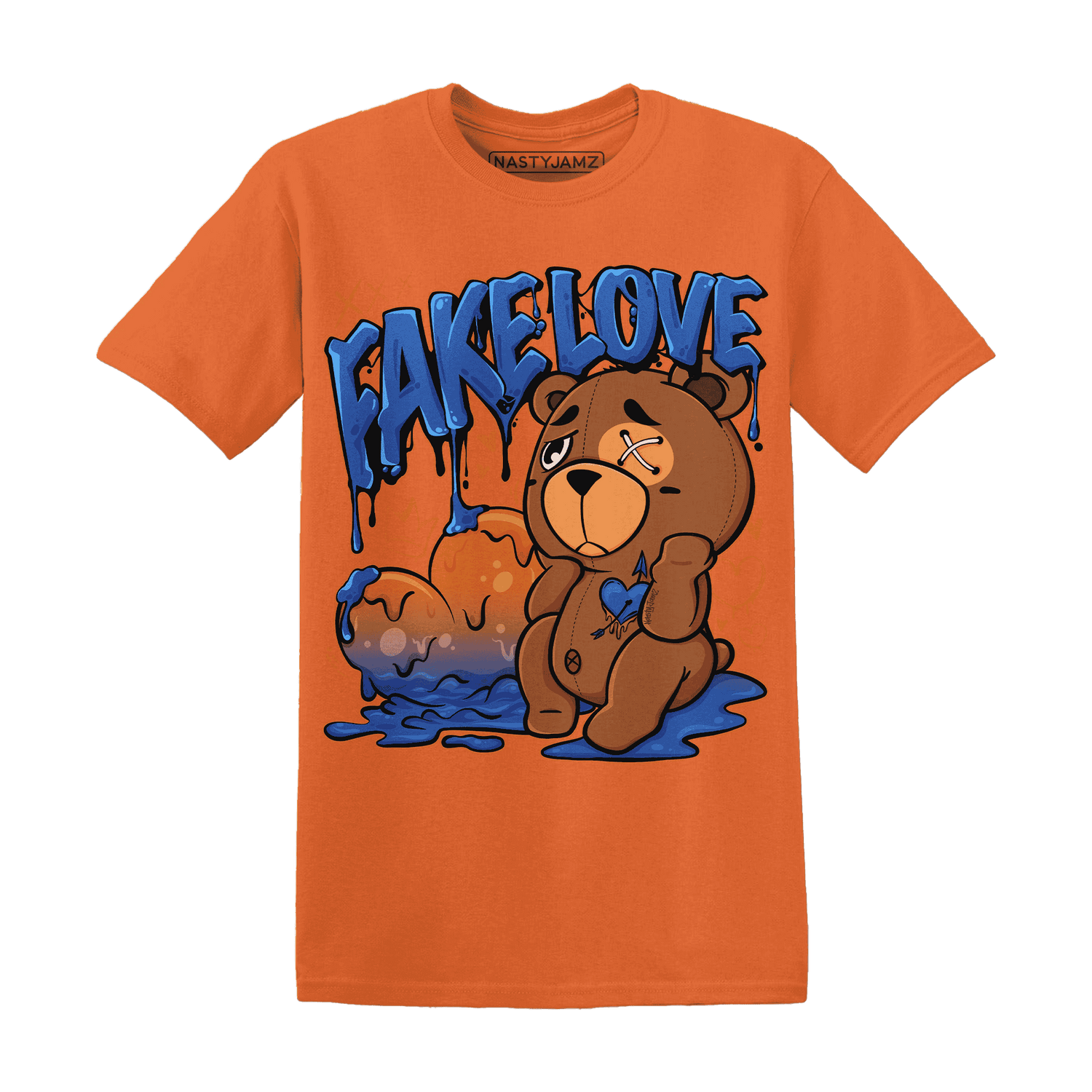 Dunk Low Knicks T Shirt Match Fake Love BER - NastyJamz