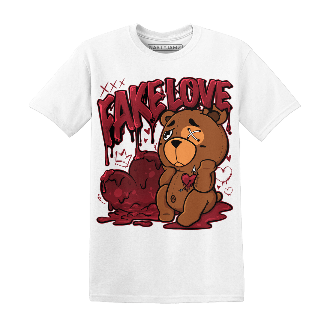 Cherry 12s T Shirt Match Fake Love BER - NastyJamz