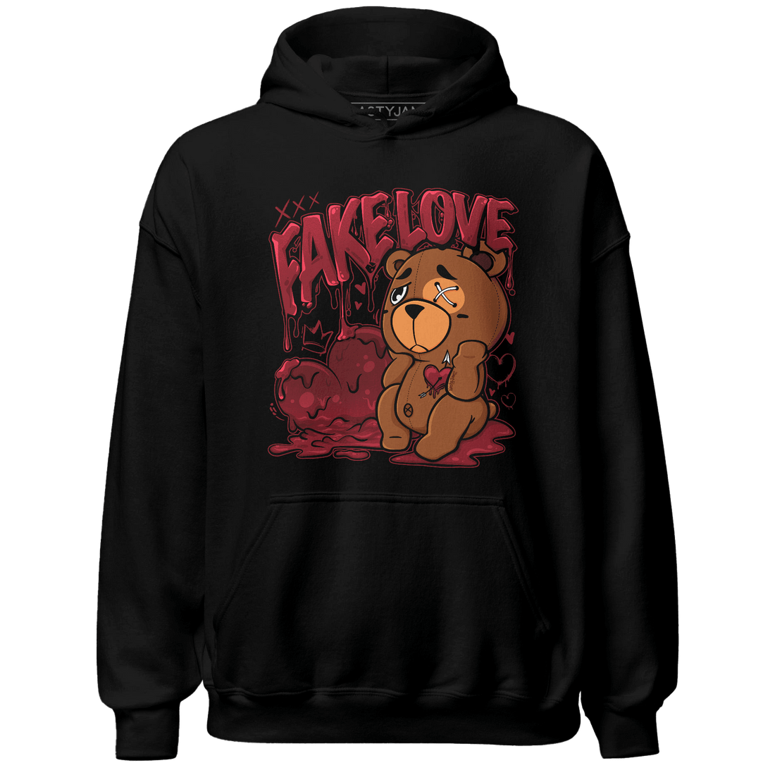 Cherry 12s Hoodie Match Fake Love BER - NastyJamz