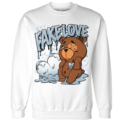 Blue Grey 13s Sweatshirt Match Fake Love BER - NastyJamz