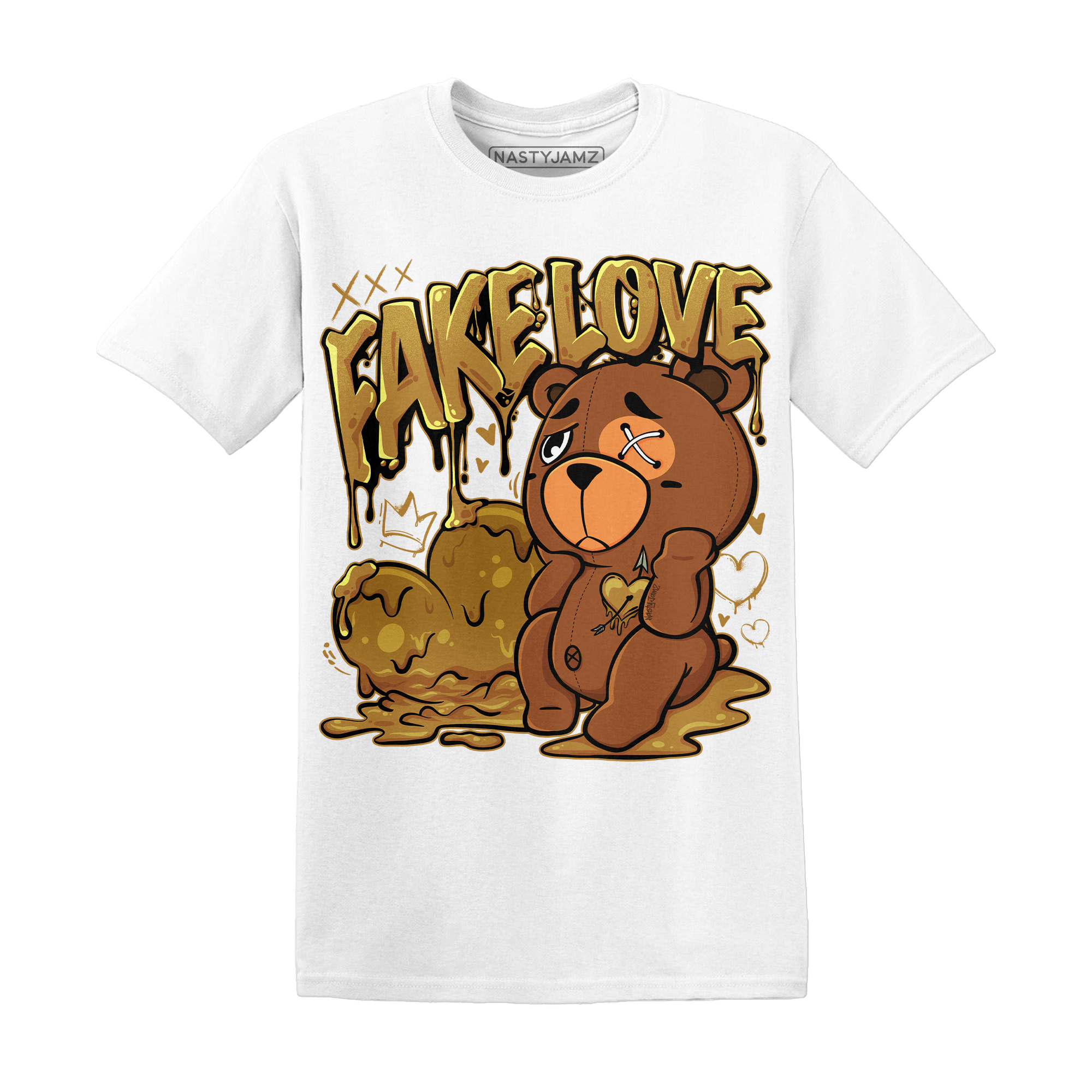 Wheat 13s T Shirt Match Fake Love BER - NastyJamz