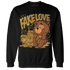 Wheat 13s Sweatshirt Match Fake Love BER - NastyJamz