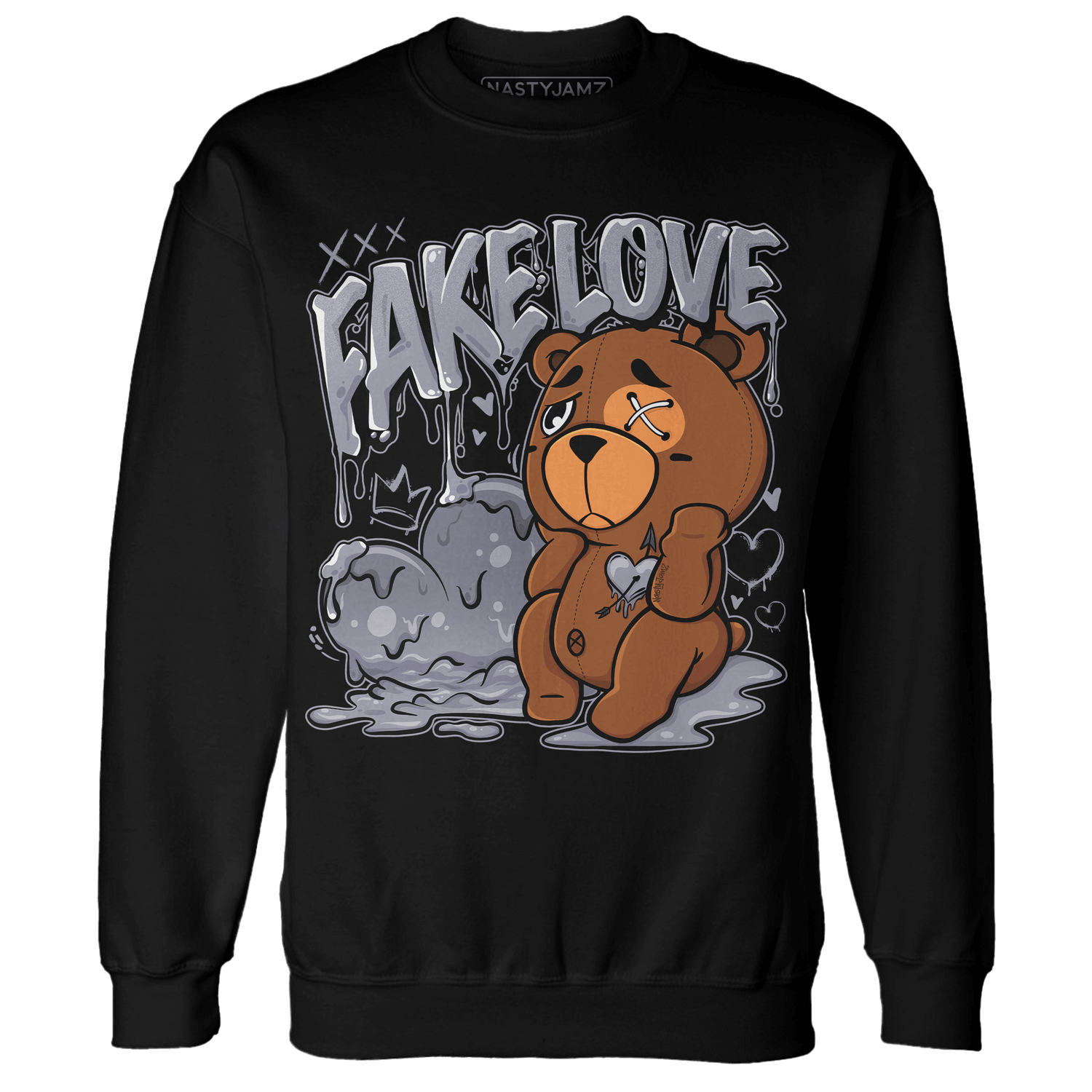 Stealth 14s Sweatshirt Match Fake Love BER - NastyJamz