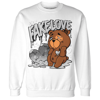 Retro High OG Black White 1s Sweatshirt Match Fake Love BER - NastyJamz