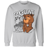Retro High OG Black White 1s Sweatshirt Match Fake Love BER - NastyJamz
