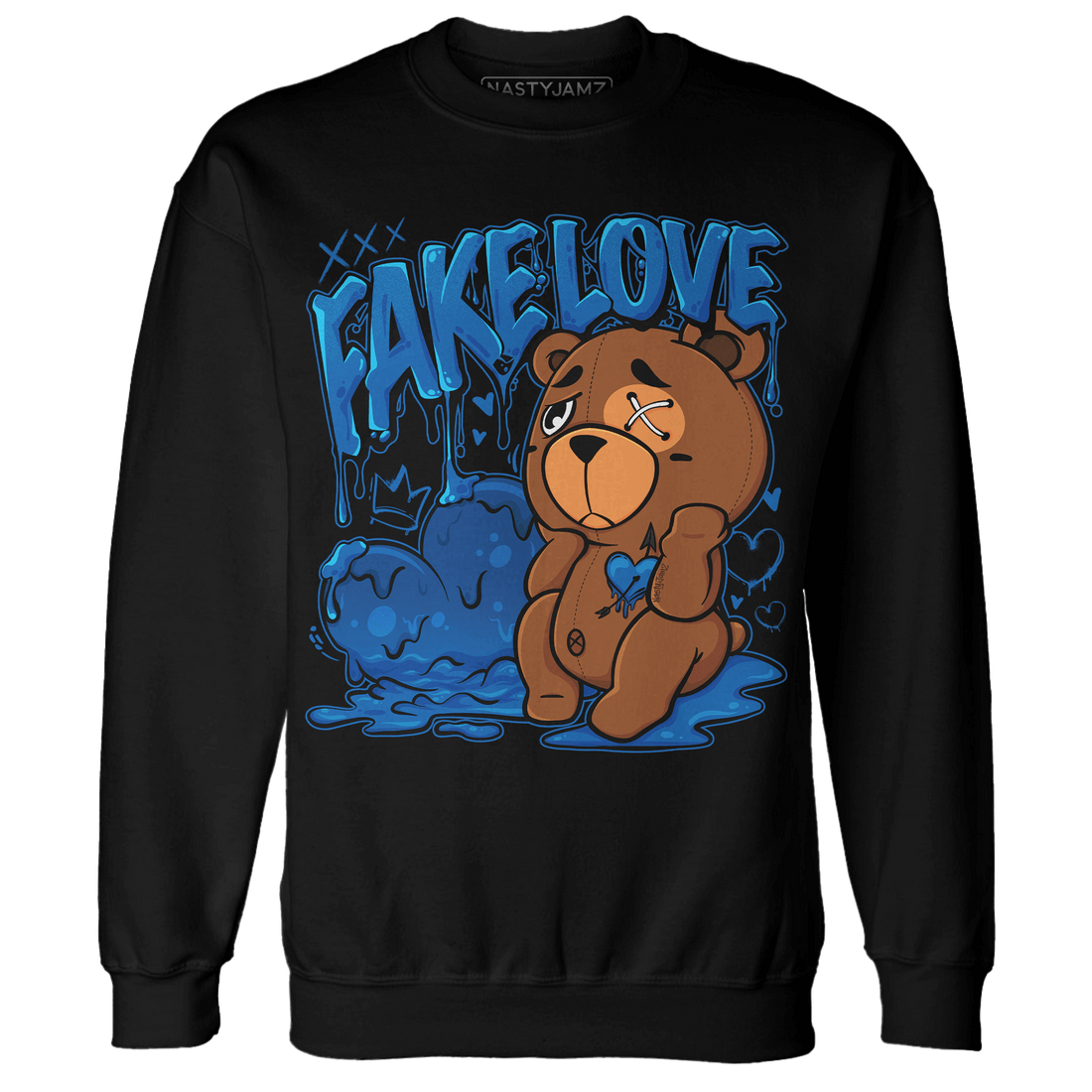 Royal Reimagined 1s Sweatshirt Match Fake Love BER - NastyJamz