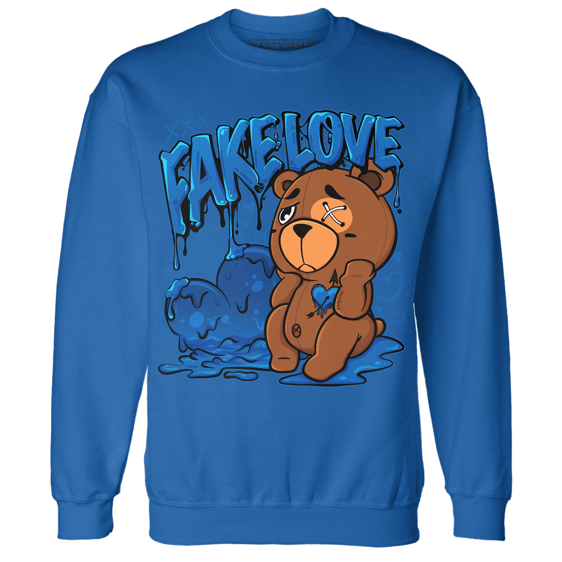 Royal Reimagined 1s Sweatshirt Match Fake Love BER - NastyJamz