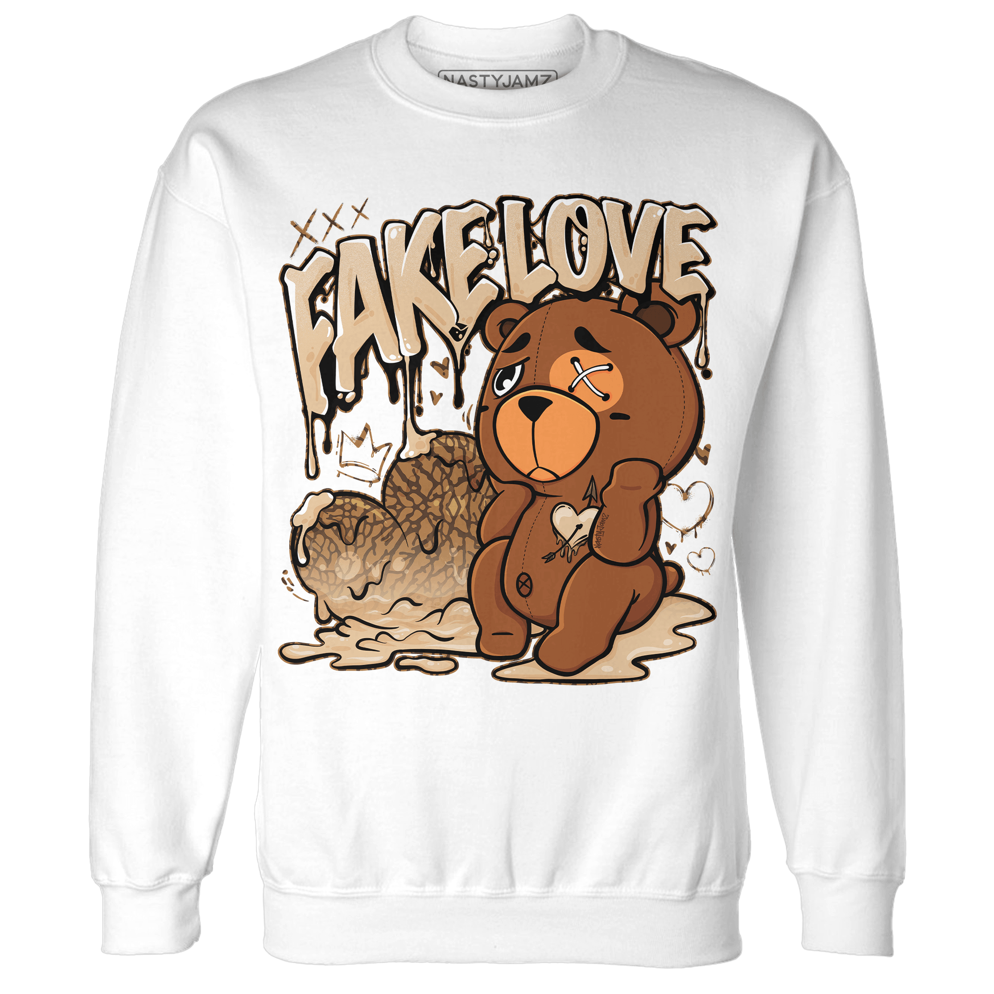 Palomino 3s Sweatshirt Match Fake Love BER - NastyJamz