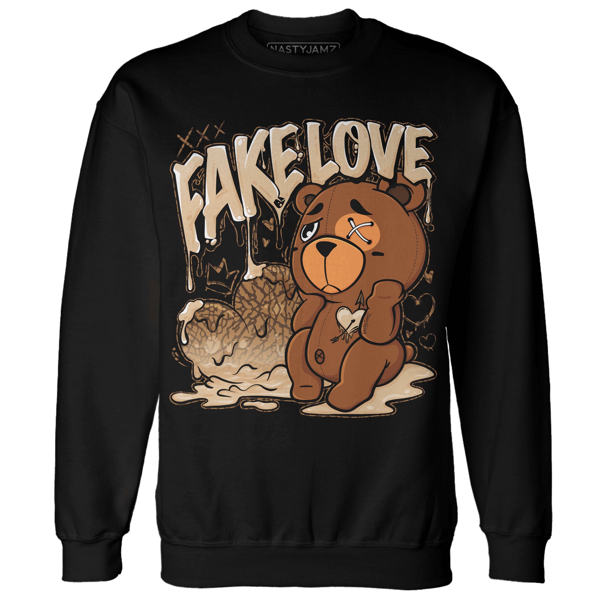 Palomino 3s Sweatshirt Match Fake Love BER - NastyJamz