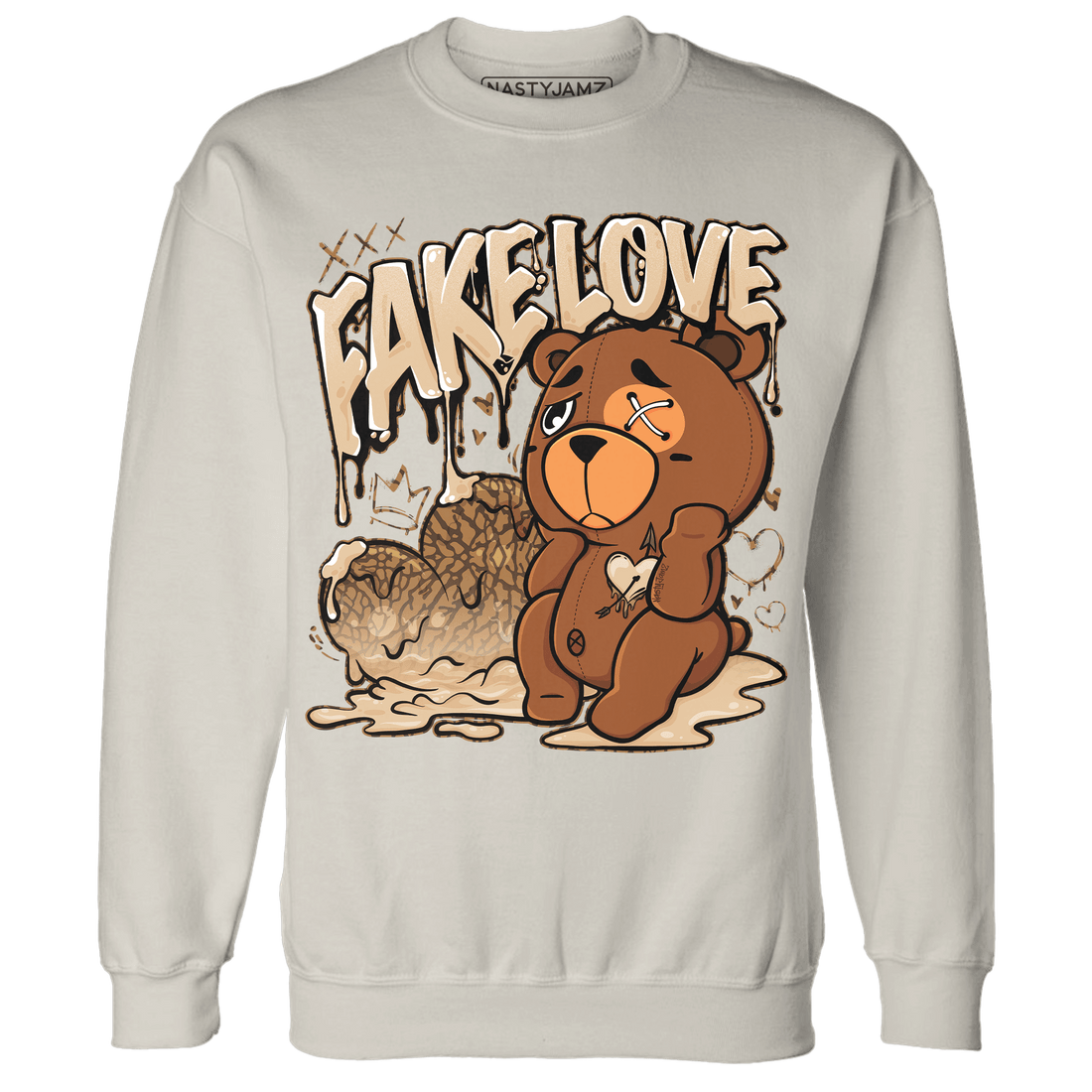 Palomino 3s Sweatshirt Match Fake Love BER - NastyJamz