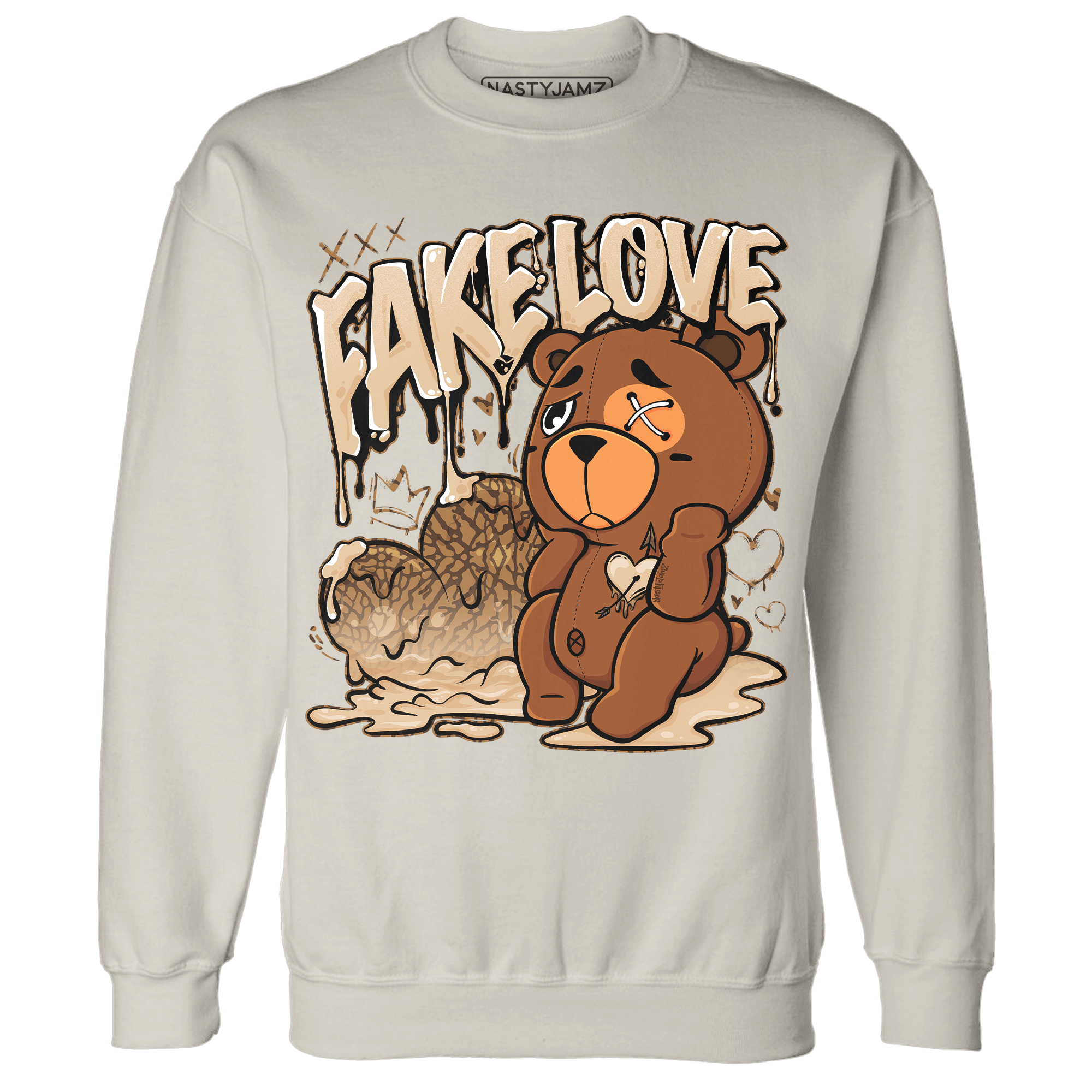 Palomino 3s Sweatshirt Match Fake Love BER - NastyJamz