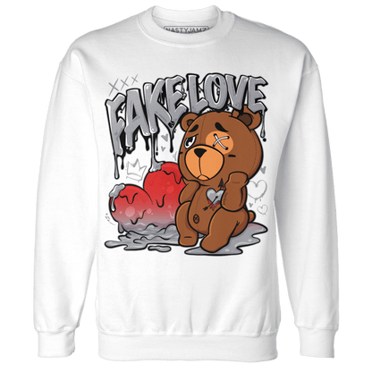 Bred Reimagined 4s Sweatshirt Match Fake Love BER - NastyJamz