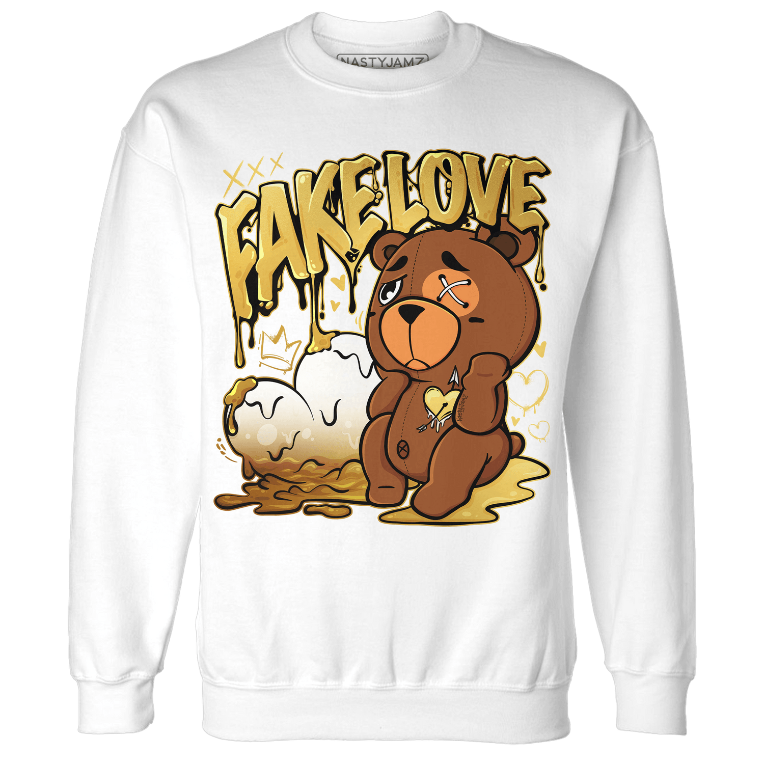 Sail 4s Sweatshirt Match Fake Love BER - NastyJamz