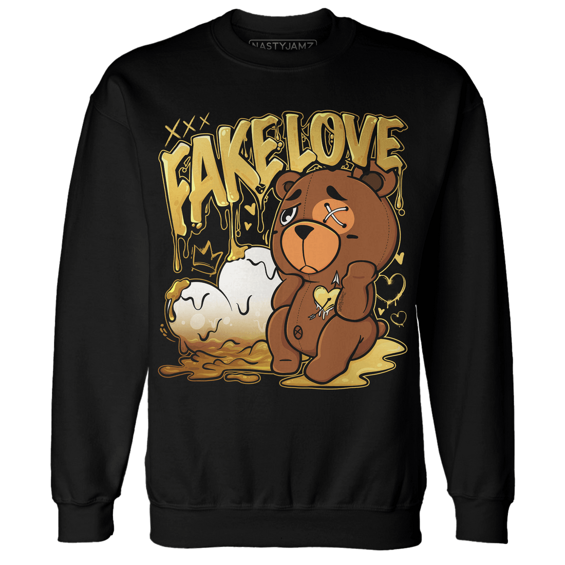 Sail 4s Sweatshirt Match Fake Love BER - NastyJamz