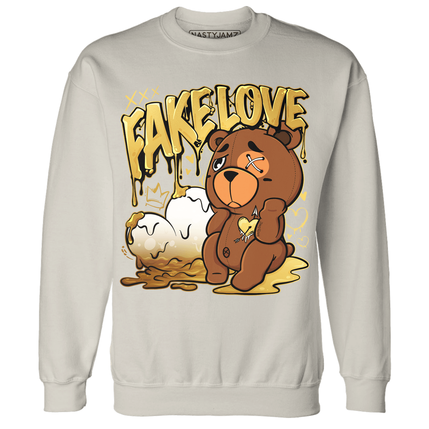 Sail 4s Sweatshirt Match Fake Love BER - NastyJamz