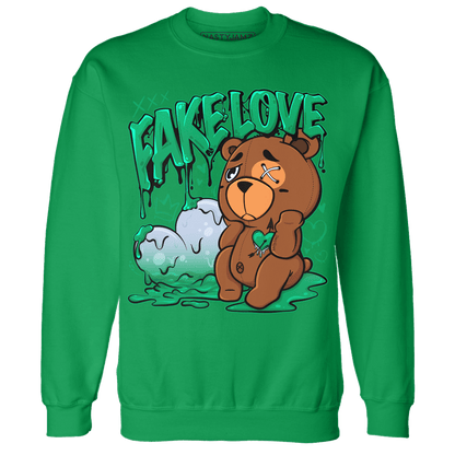 Lucky Green 5s Sweatshirt Match Fake Love BER - NastyJamz