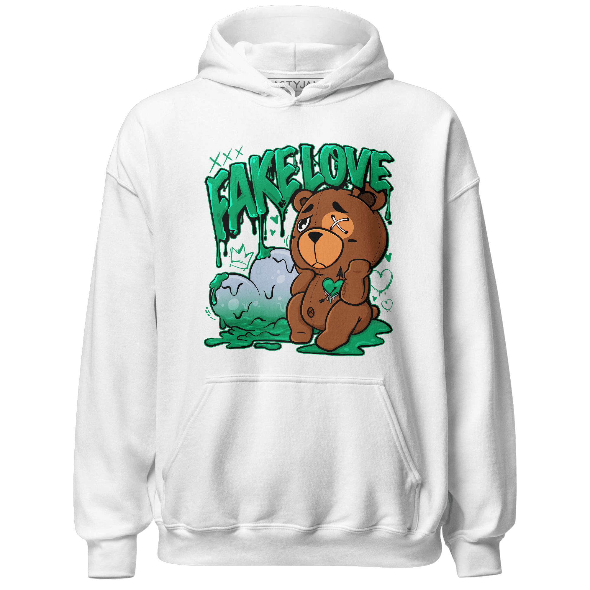Lucky Green 5s Hoodie Match Fake Love BER - NastyJamz