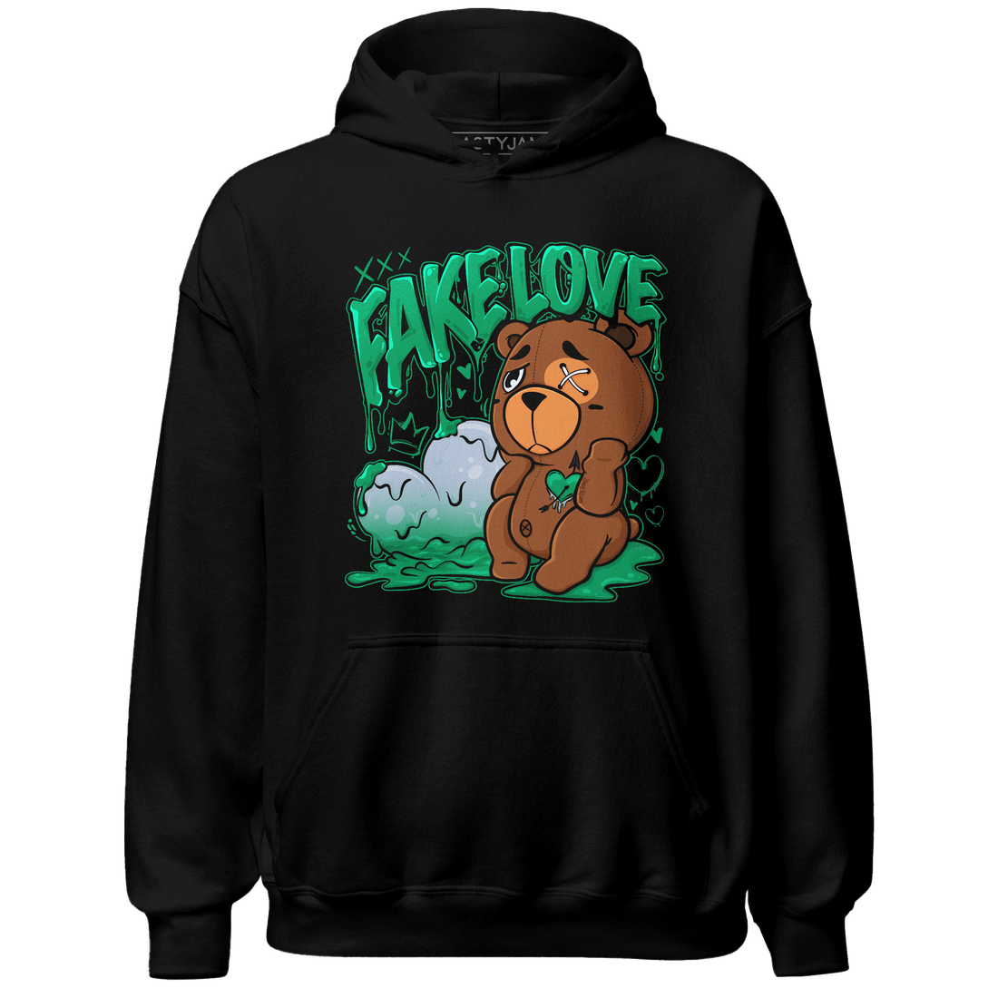 Lucky Green 5s Hoodie Match Fake Love BER - NastyJamz
