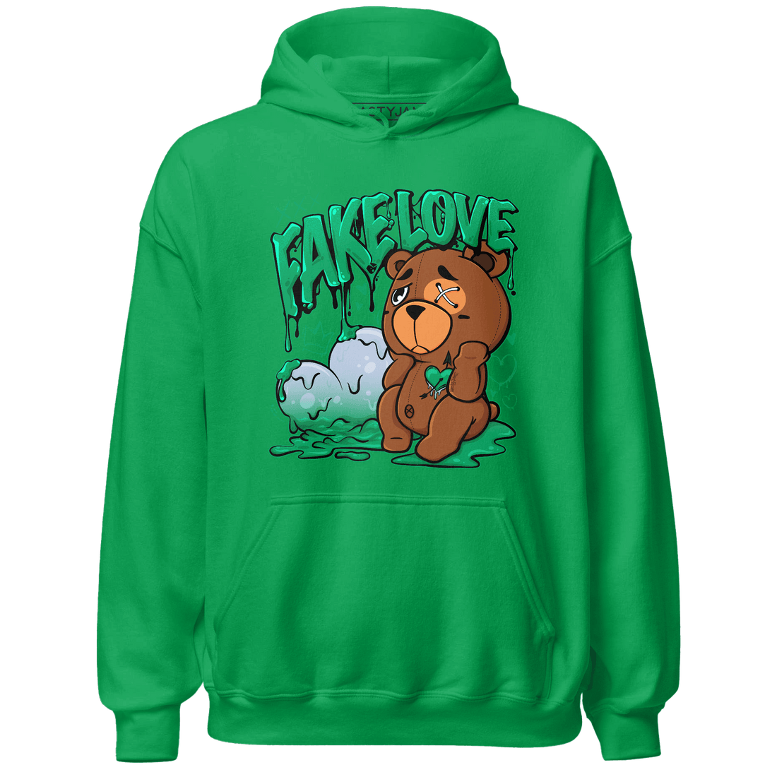 Lucky Green 5s Hoodie Match Fake Love BER - NastyJamz