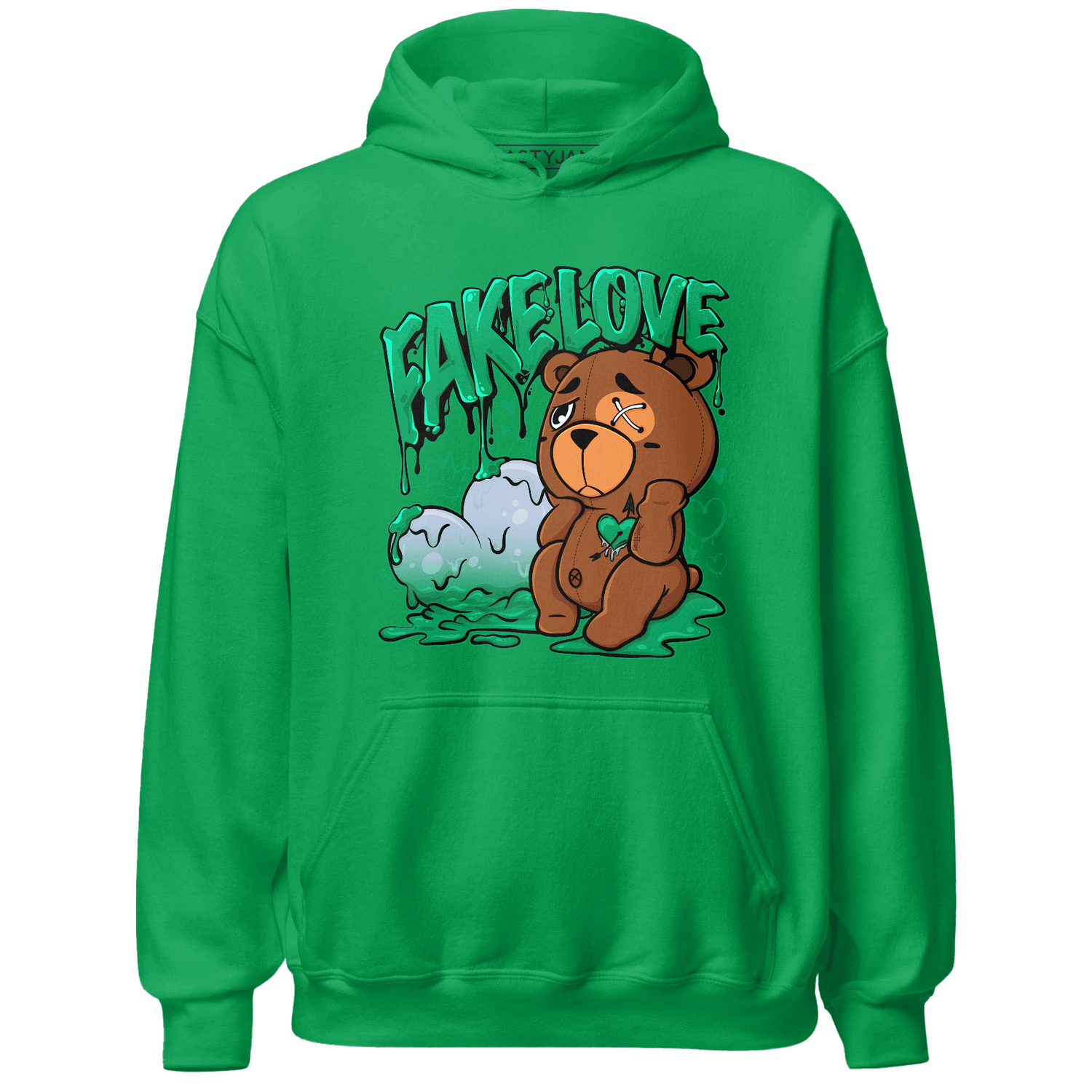 Lucky Green 5s Hoodie Match Fake Love BER - NastyJamz