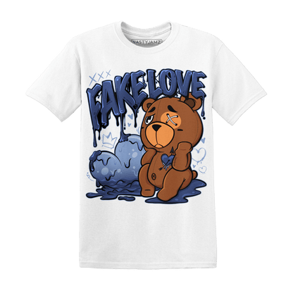 Midnight Navy 5s T Shirt Match Fake Love BER - NastyJamz