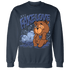 Midnight Navy 5s Sweatshirt Match Fake Love BER - NastyJamz