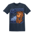 Midnight Navy 5s T Shirt Match Fake Love BER - NastyJamz