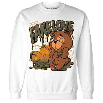 Olive 5s Sweatshirt Match Fake Love BER - NastyJamz