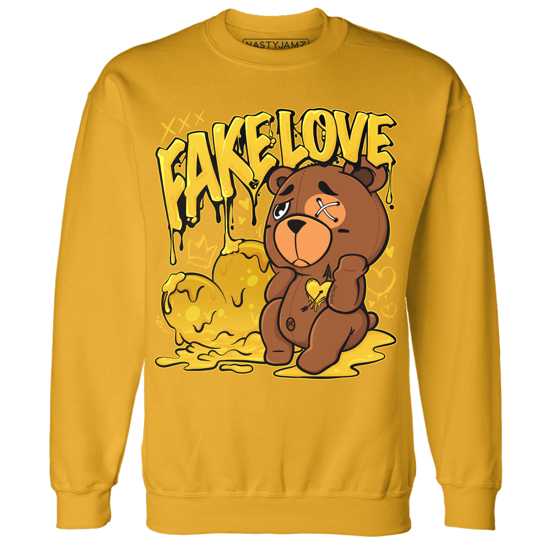 Yellow Ochre 6s Sweatshirt Match Fake Love BER - NastyJamz