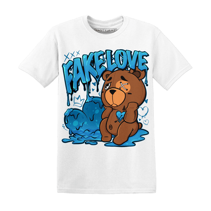 Powder Blue 9s T Shirt Match Fake Love BER - NastyJamz