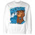 Powder Blue 9s Sweatshirt Match Fake Love BER - NastyJamz