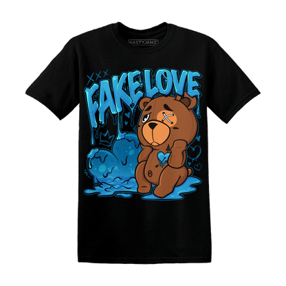 Powder Blue 9s T Shirt Match Fake Love BER - NastyJamz