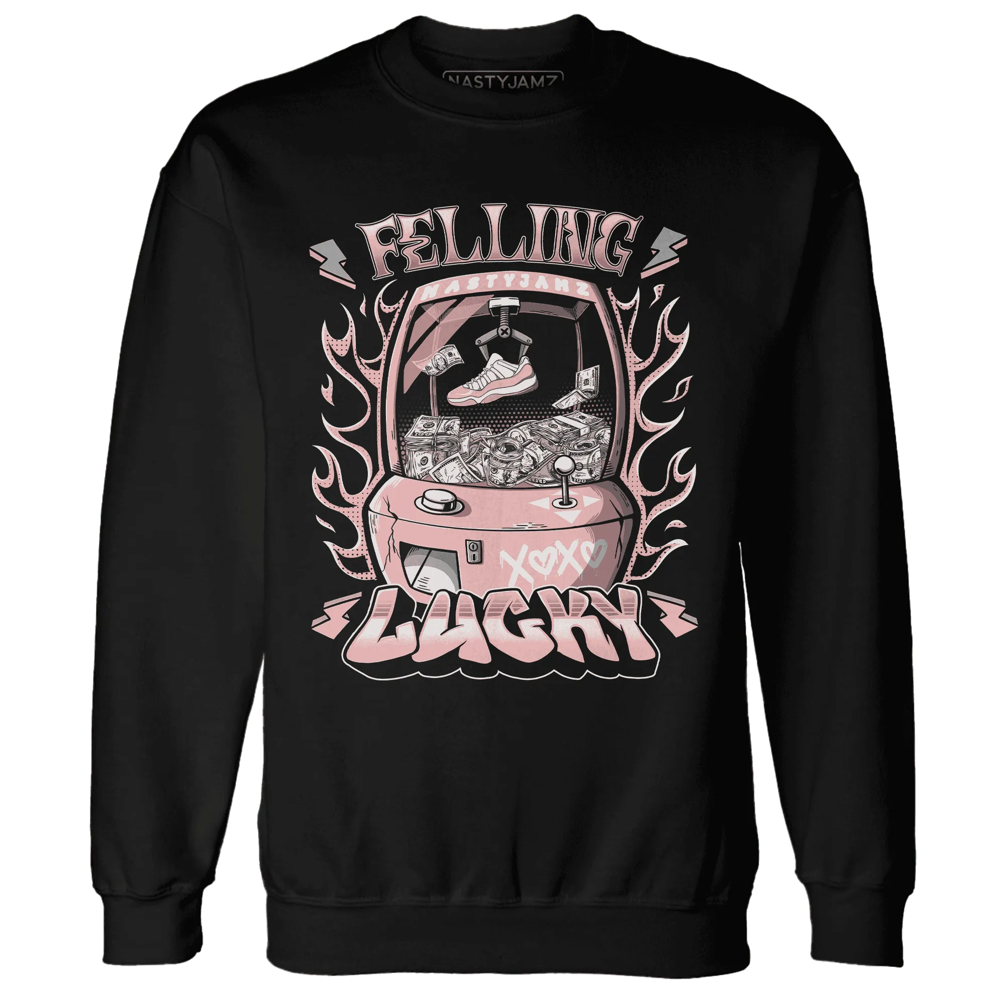 Low-Legend-Pink-11s-Sweatshirt-Match-Feeling-Lucky