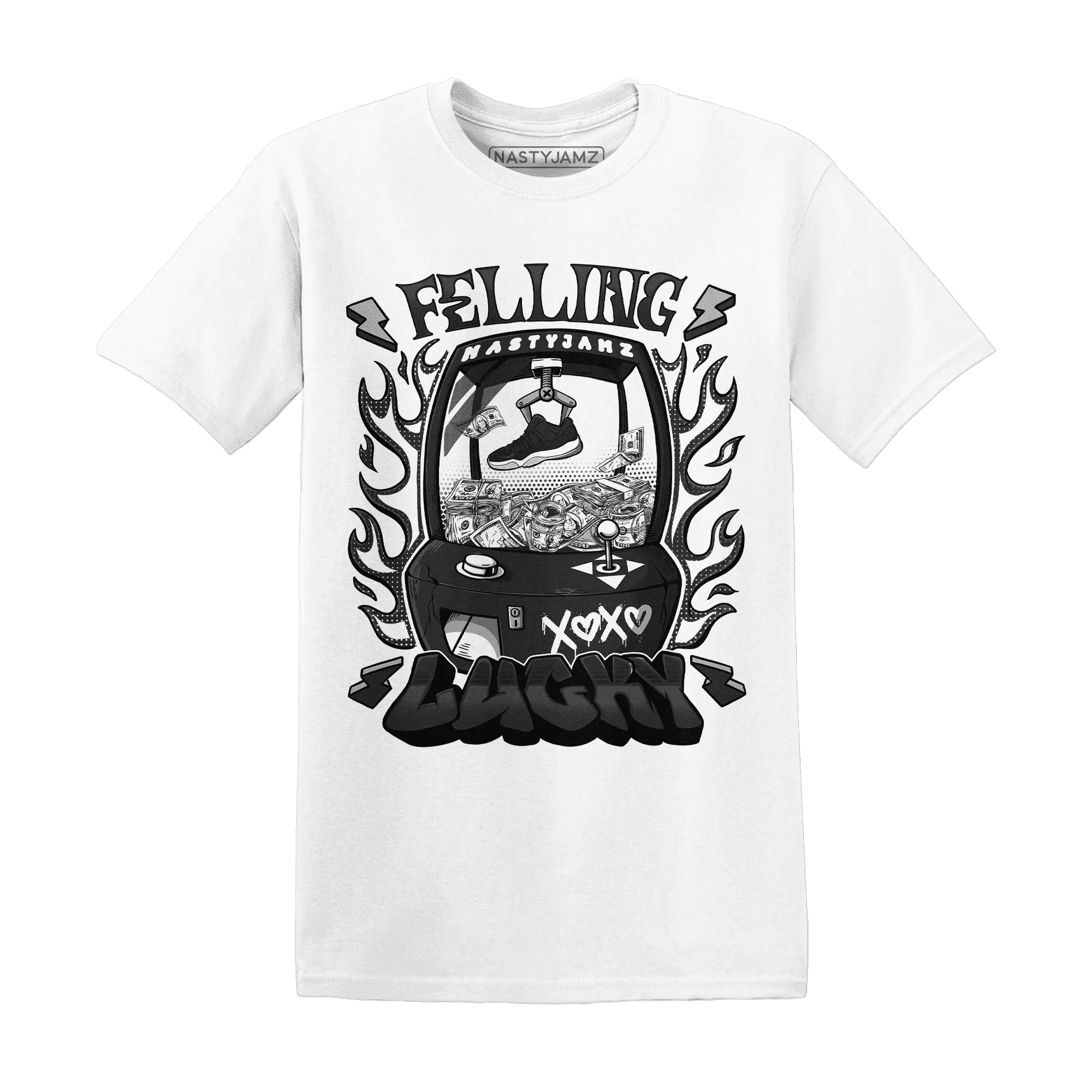 Low-Space-Jamz-11s-T-Shirt-Match-Feeling-Lucky
