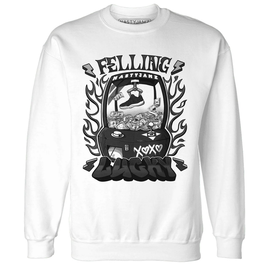 Low-Space-Jamz-11s-Sweatshirt-Match-Feeling-Lucky