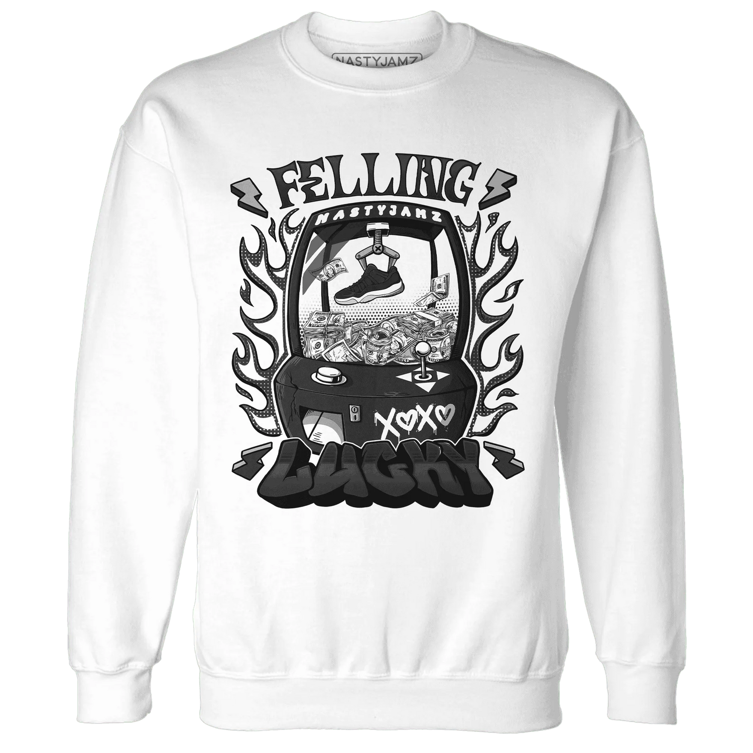 Low-Space-Jamz-11s-Sweatshirt-Match-Feeling-Lucky