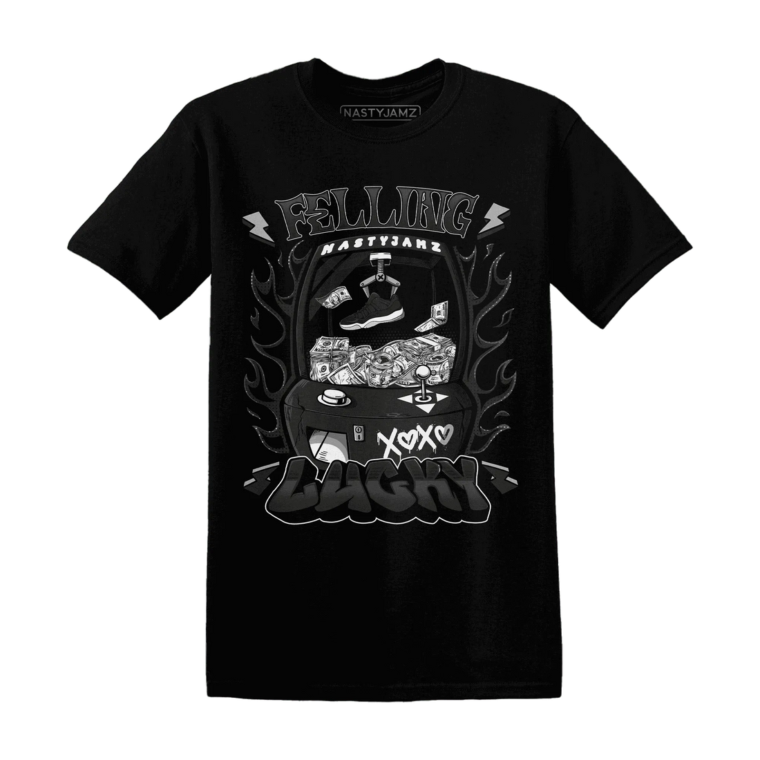 Low-Space-Jamz-11s-T-Shirt-Match-Feeling-Lucky