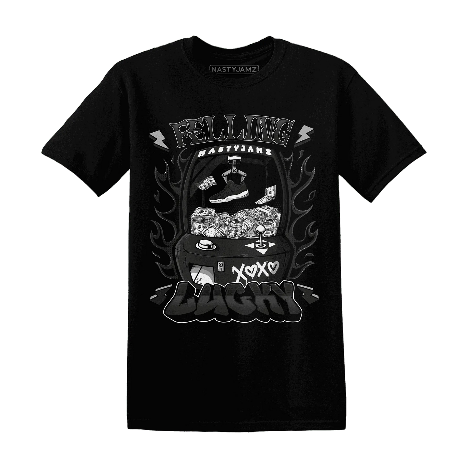 Low-Space-Jamz-11s-T-Shirt-Match-Feeling-Lucky