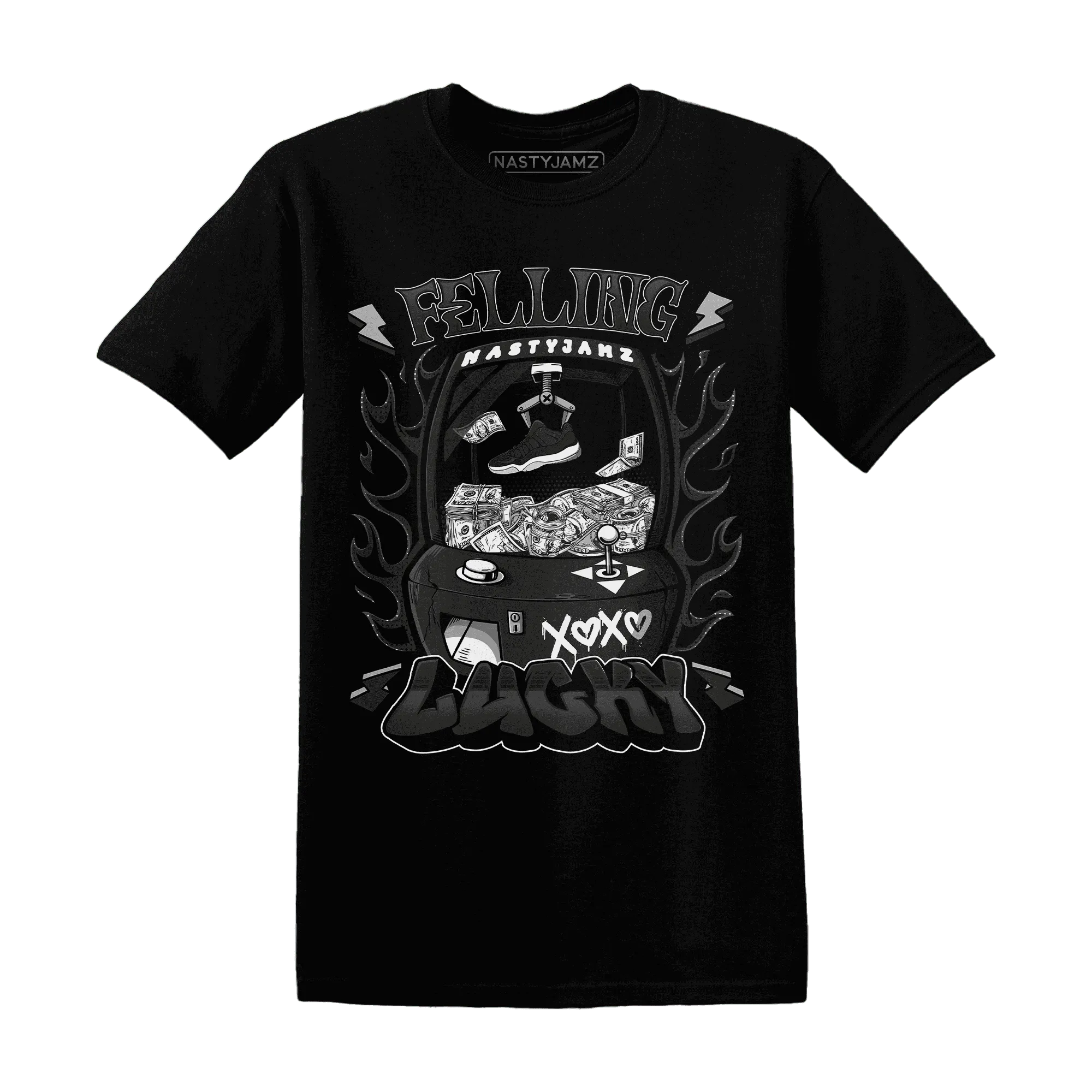 Low-Space-Jamz-11s-T-Shirt-Match-Feeling-Lucky