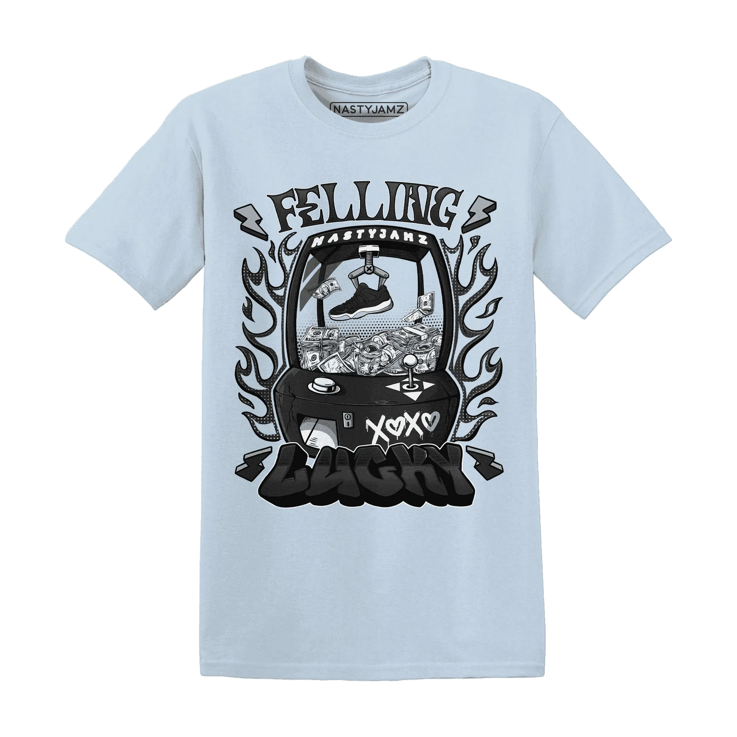 Low-Space-Jamz-11s-T-Shirt-Match-Feeling-Lucky