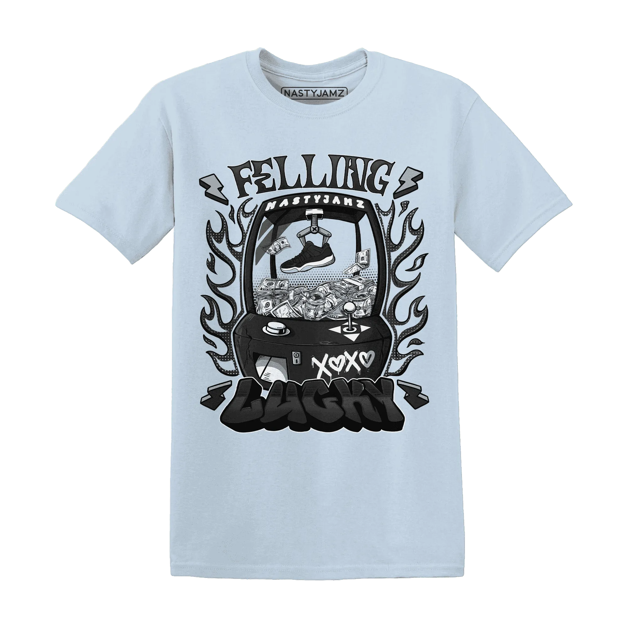 Low-Space-Jamz-11s-T-Shirt-Match-Feeling-Lucky