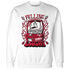 Retro-Red-Taxi-12s-Sweatshirt-Match-Feeling-Lucky