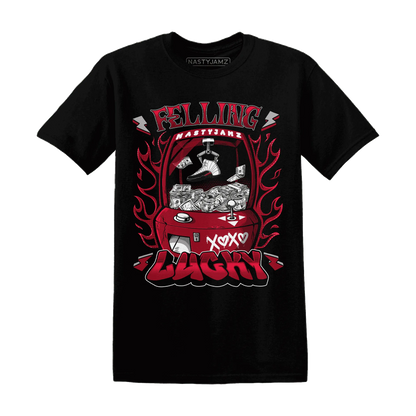 Retro-Red-Taxi-12s-T-Shirt-Match-Feeling-Lucky