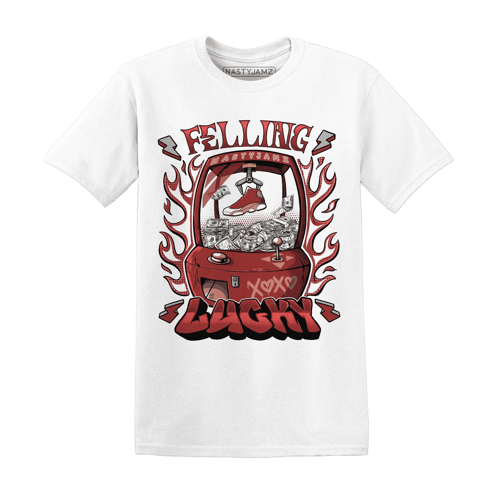 Dune-Red-13s-T-Shirt-Match-Feeling-Lucky