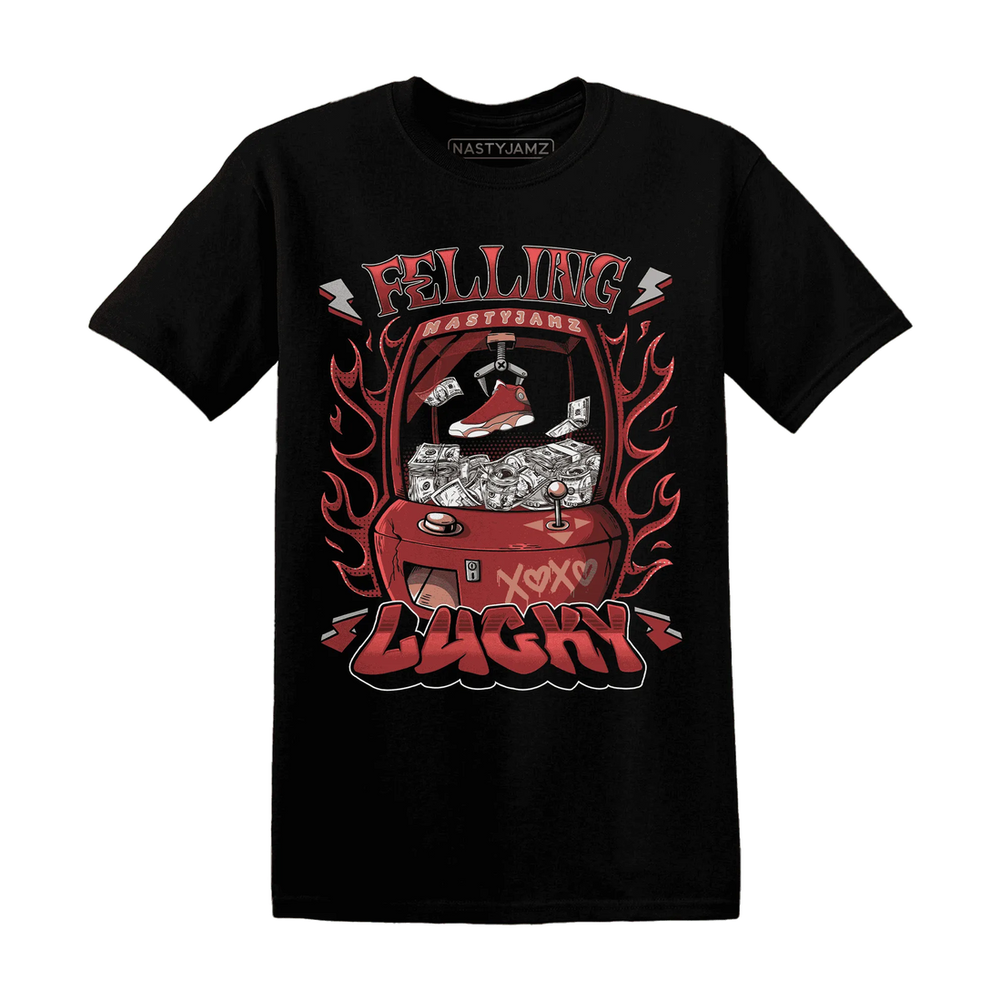 Dune-Red-13s-T-Shirt-Match-Feeling-Lucky