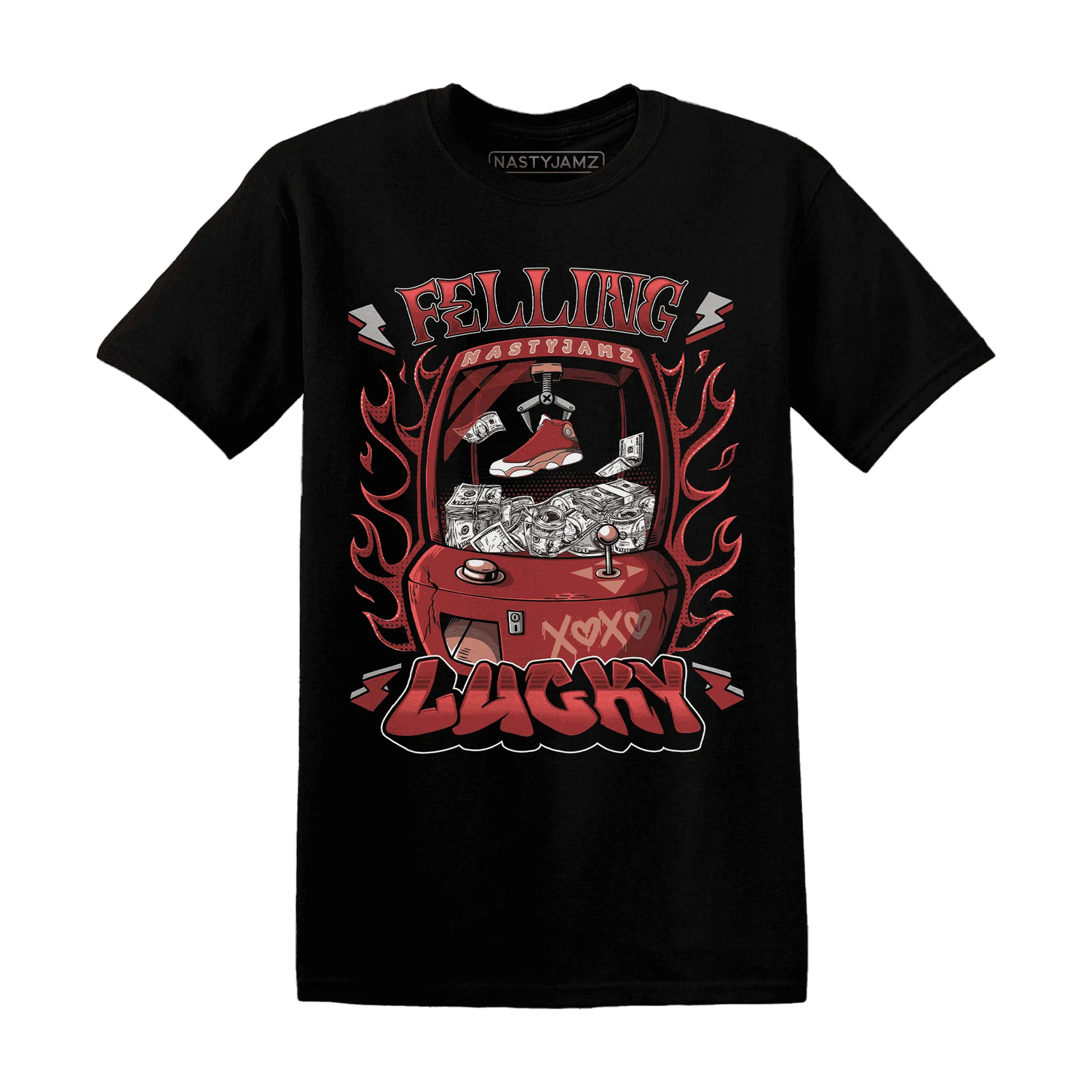 Dune-Red-13s-T-Shirt-Match-Feeling-Lucky