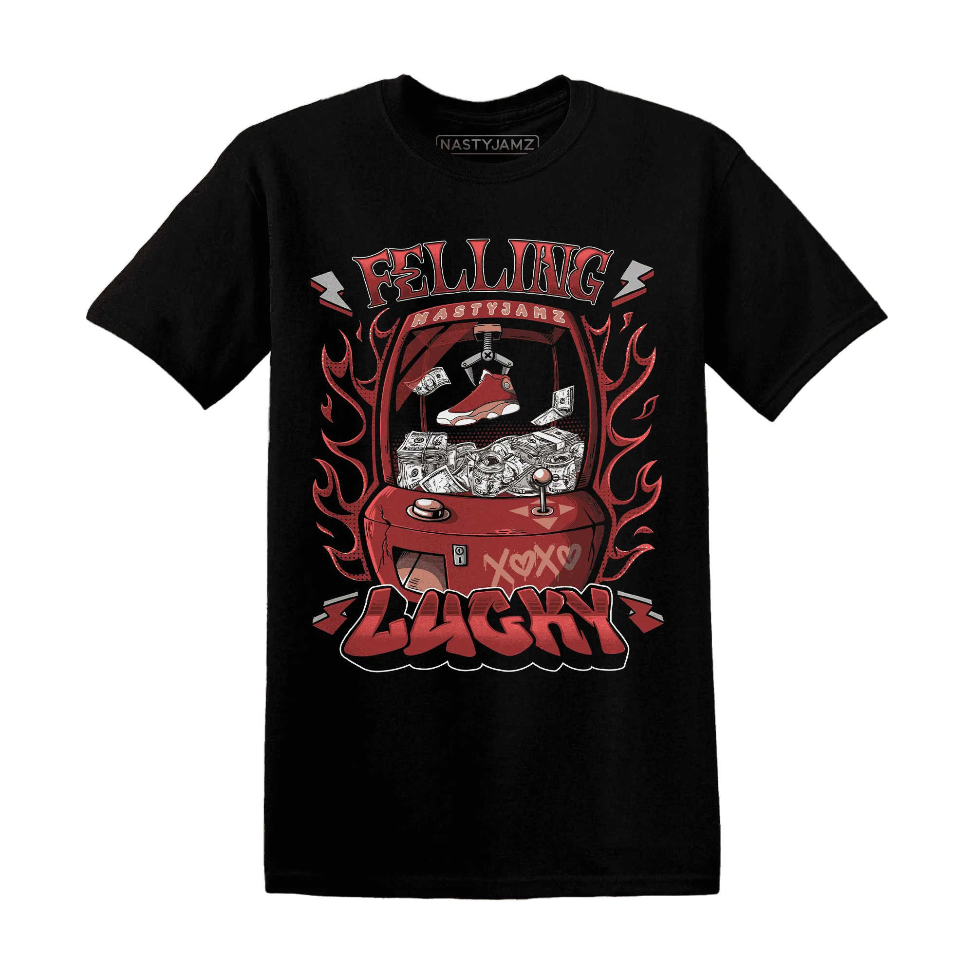 Dune-Red-13s-T-Shirt-Match-Feeling-Lucky