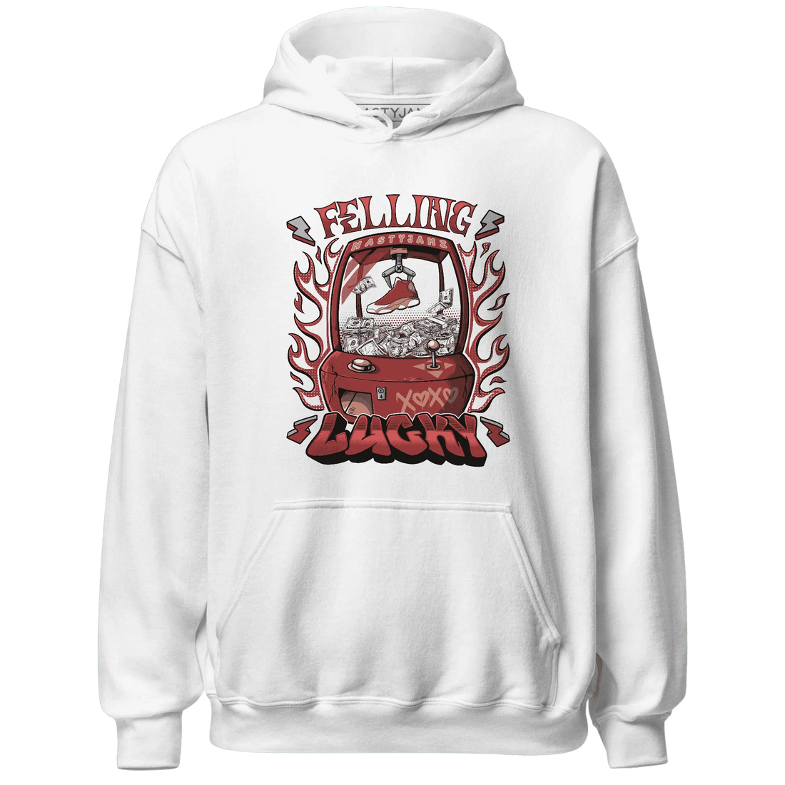 Dune-Red-13s-Hoodie-Match-Feeling-Lucky